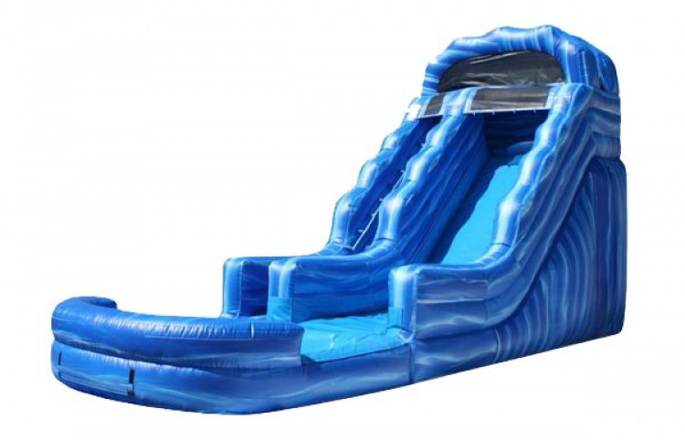 19 Foot Blue Wave Slide